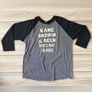 Next Level Apparel Kane Brown Tee Grey Large EUC